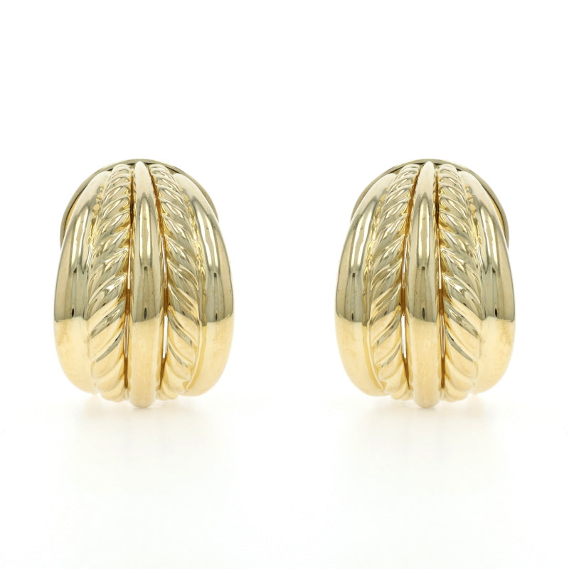 David Yurman Earrings Yellow Gold