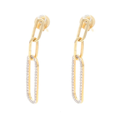 .20ctw Diamond Earrings Yellow Gold