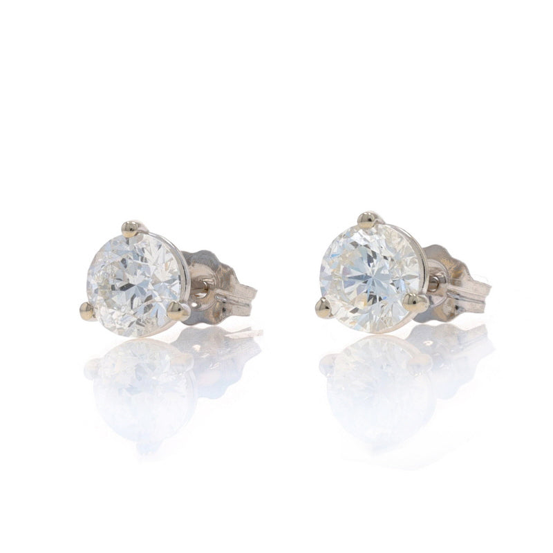 1.45ctw Diamond Earrings White Gold