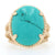 Turquoise Ring Yellow Gold