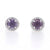 .92ctw Synthetic Alexandrite and Diamond Earrings White Gold