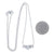 1.58ctw Diamond Cable Chain Pendant Necklace White Gold