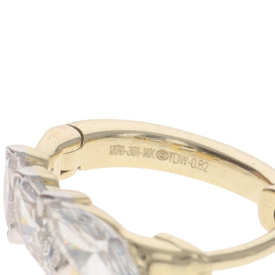 .82ctw Diamond Women's Earrings Yellow Gold