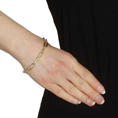 Paperclip Bracelet Yellow Gold