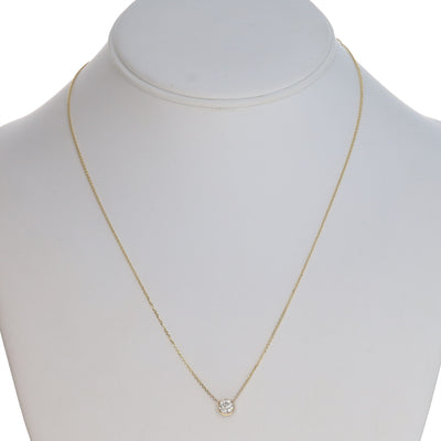 .74ct Diamond Pendant Necklace Yellow Gold