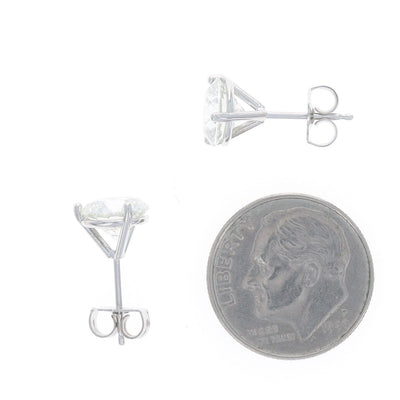 3.01ctw Diamond Women's Earrings White Gold