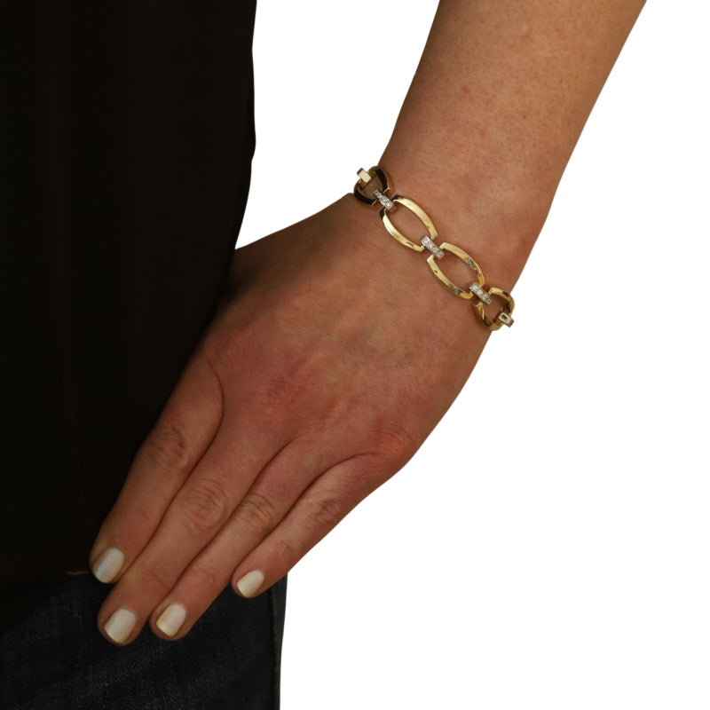.80ctw Diamond Bracelet Yellow Gold