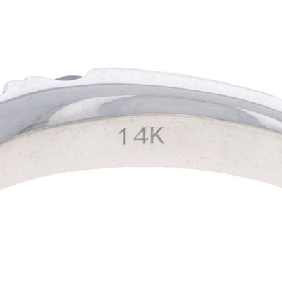 1.28ctw Sapphire and Diamond Band White Gold
