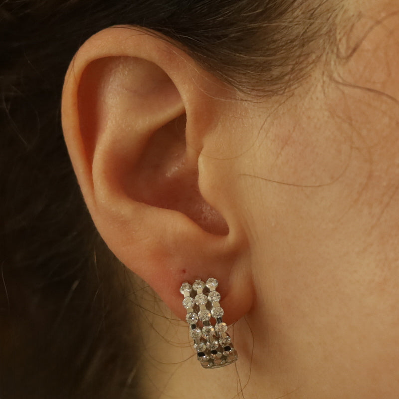 2.50ctw Diamond Earrings White Gold