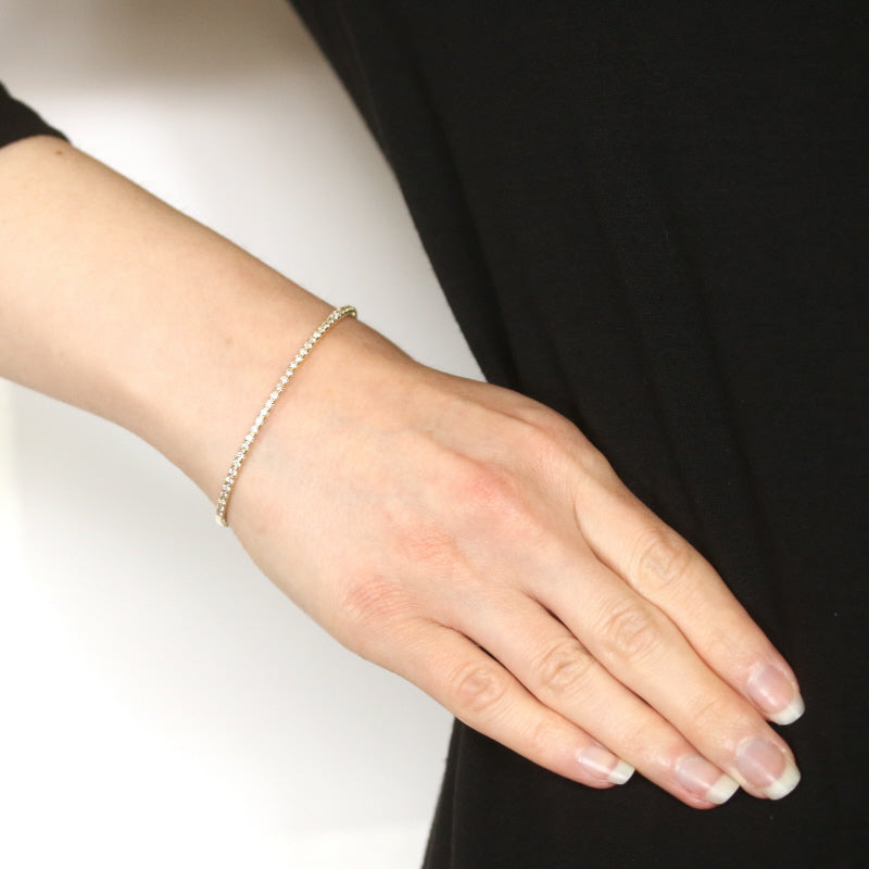 1.03ctw Diamond Bracelet Yellow Gold