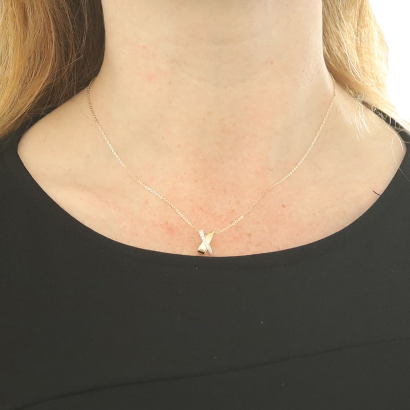 .12ctw Diamond Women's Pendant Necklace Yellow Gold