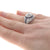 Beverly K 2.01ctw Cubic Zirconia Placeholder and Sapphire Ring White Gold