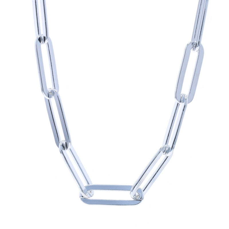 Paperclip Necklace Sterling Silver