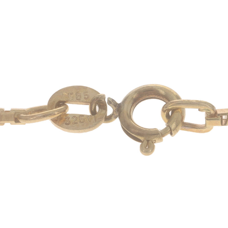 Box Chain Necklace Yellow Gold