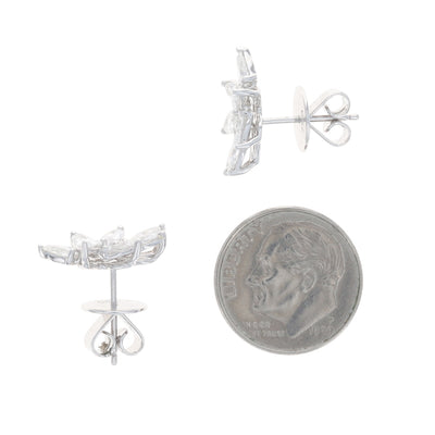 1.96ctw Diamond Earrings White Gold