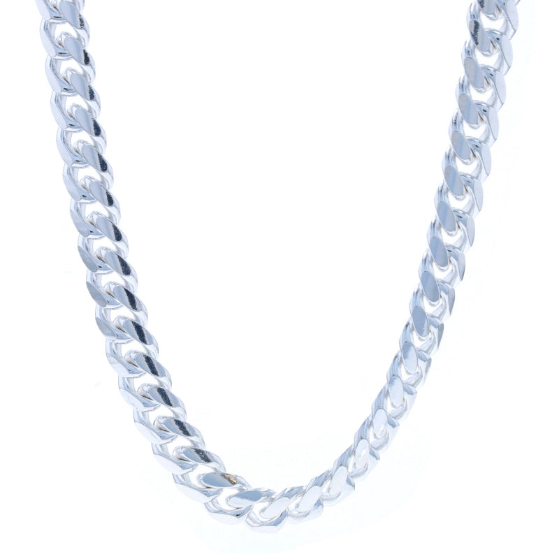Men's Curb Chain Necklace Sterling Silver