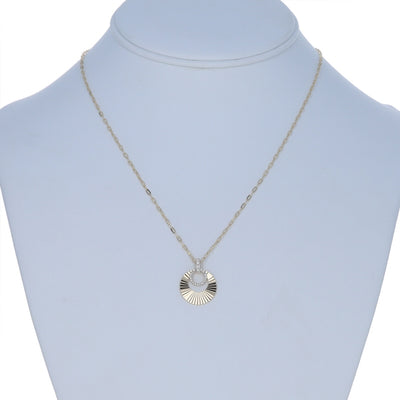 .12ctw Diamond Paperclip Chain Pendant Necklace Yellow Gold