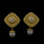 .27ctw Diamond and Akoya Pearl Earrings Yellow Gold