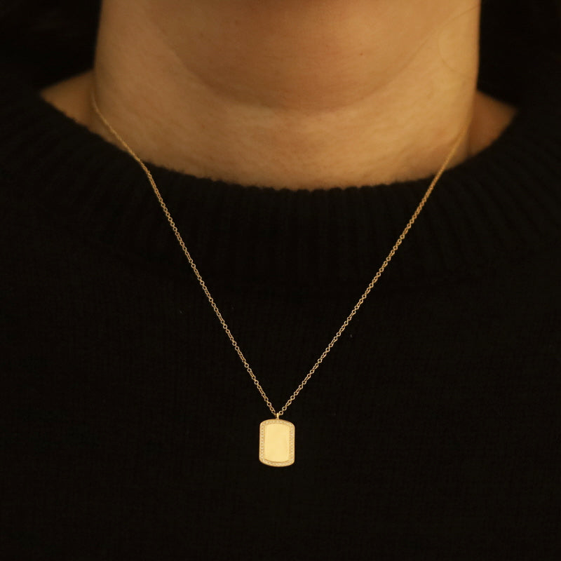 Diamond Pendant Necklace Yellow Gold