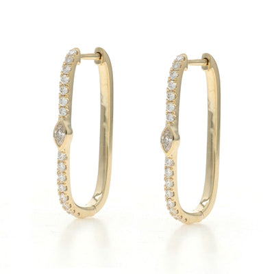 .35ctw Diamond Women's Earrings Yellow Gold