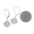 David Yurman Chatelaine Converted to drop earrings Amethyst and Diamond Earrings Sterling Silver