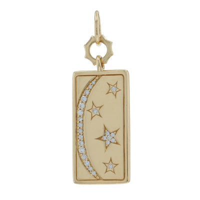 Monica Rich Kosann .12ctw Diamond Women's Pendant Yellow Gold