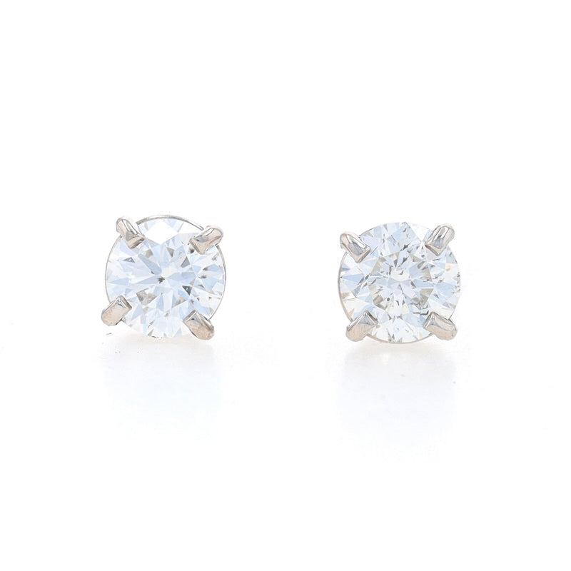1.10ctw Diamond Earrings Platinum