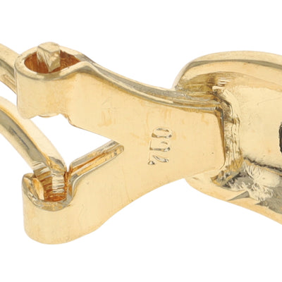 2.60ctw Sapphire and Diamond Earrings Yellow Gold