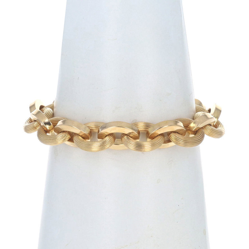 Fancy Cable Bracelet Yellow Gold