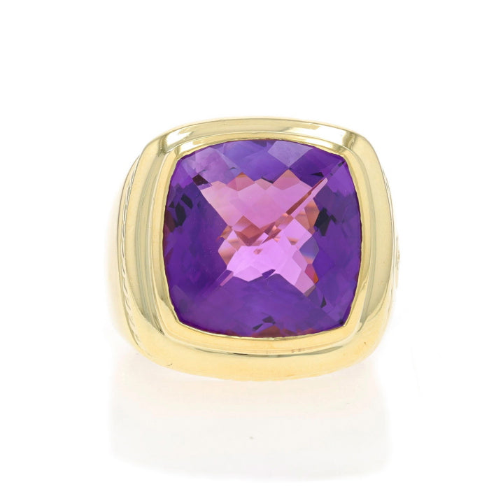 David Yurman Amethyst Ring Yellow Gold