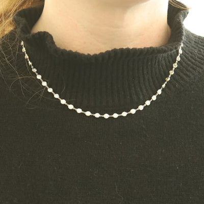 10.00ctw Diamond Women's Station Necklace Yellow Gold