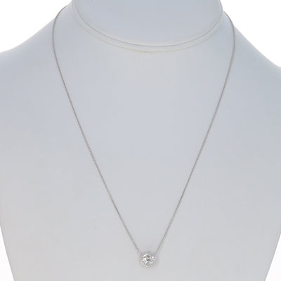 1.20ctw Diamond and Diamond Pendant Necklace White Gold