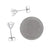 1.40ctw Diamond Earrings White Gold