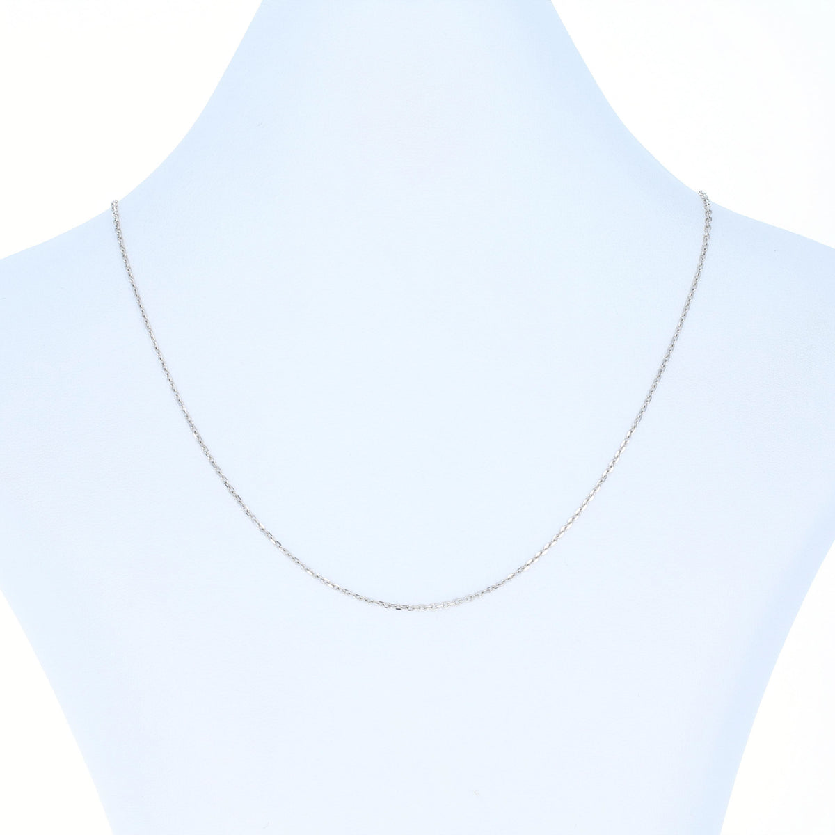 No Stone Necklace White Gold