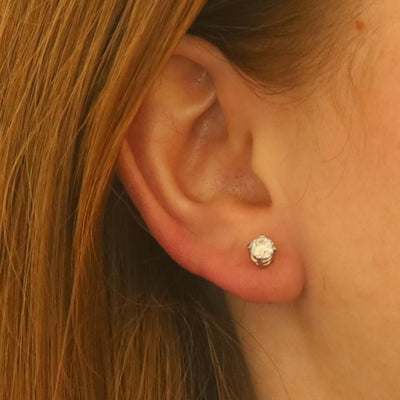 1.00ctw Diamond Earrings White Gold