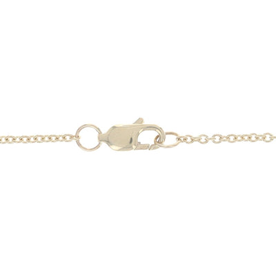 1.03ctw Diamond Diamond Cut Cable Chain Station Necklace Yellow Gold