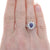 2.09ctw Sapphire and Diamond Ring White Gold