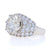 10.31ctw Diamond Ring White Gold