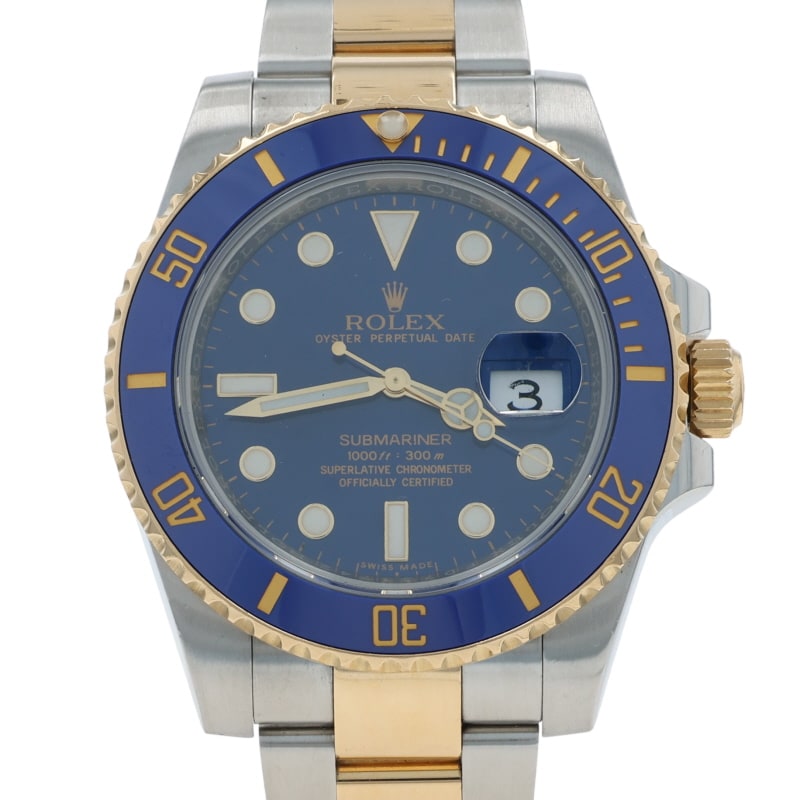 Rolex Submariner Bluesy Men's Watch 116613LB Stainless Steel Automatic