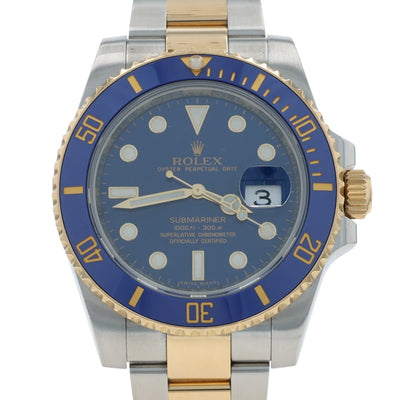 Rolex Submariner Bluesy Men's Watch 116613LB Stainless Steel Automatic