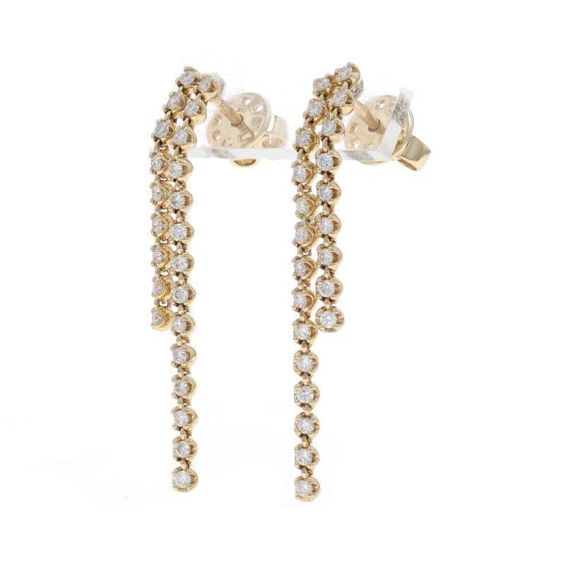 .55ctw Diamond Women's Earrings Yellow Gold