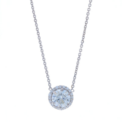 1.13ctw Diamond Pendant Necklace White Gold