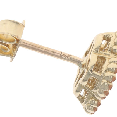 .90ctw Diamond Women's Earrings Yellow Gold