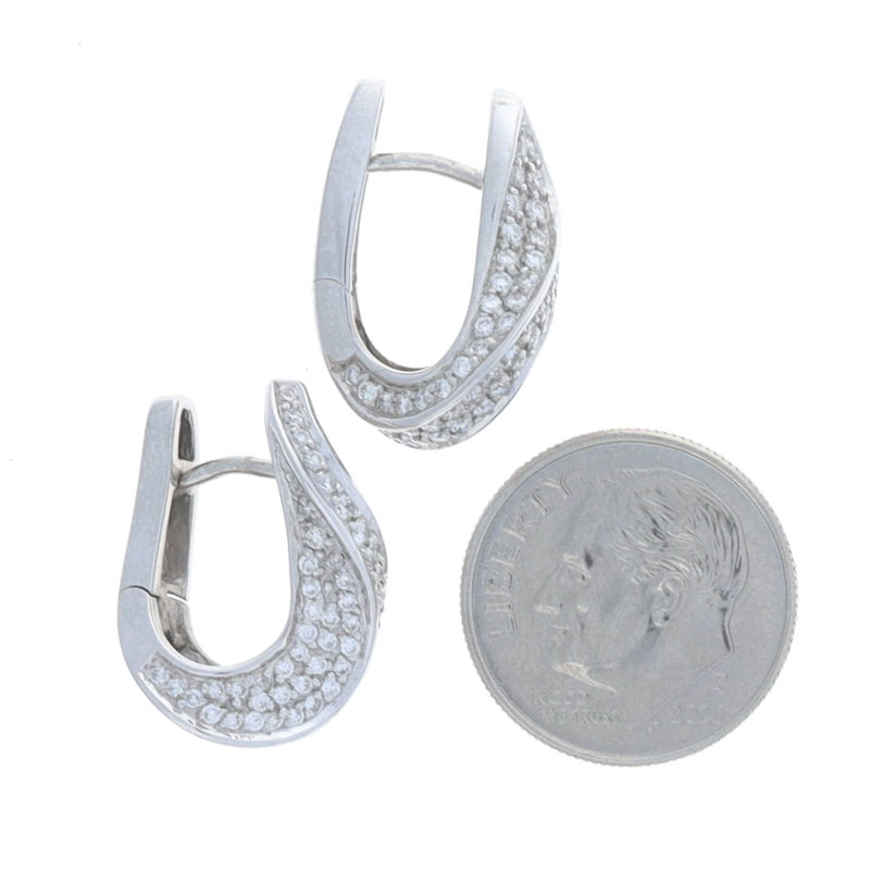 1.50ctw Diamond Earrings White Gold