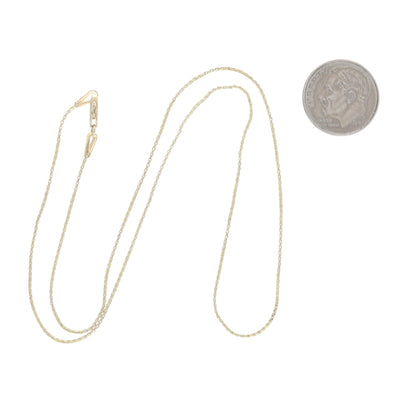 Wheat Chain Necklace Yellow Gold