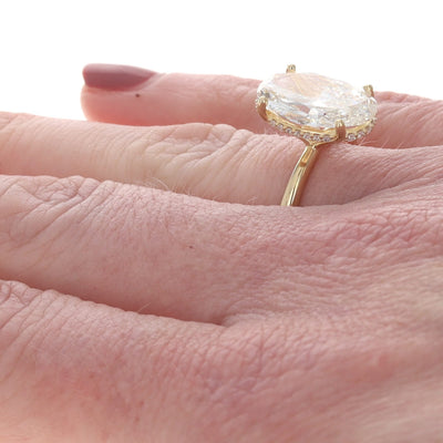 4.95ctw Diamond and Diamond Women's Ring Yellow Gold