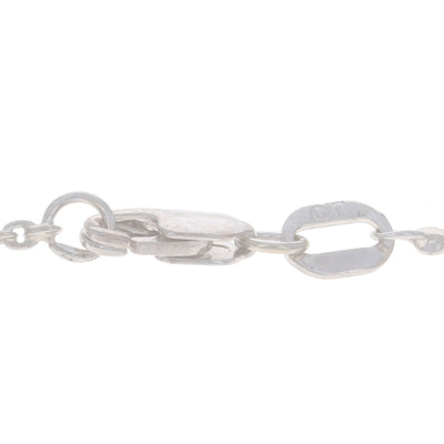 1.58ctw Diamond Cable Chain Pendant Necklace White Gold