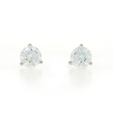 1.24ctw Diamond Women's Earrings White Gold