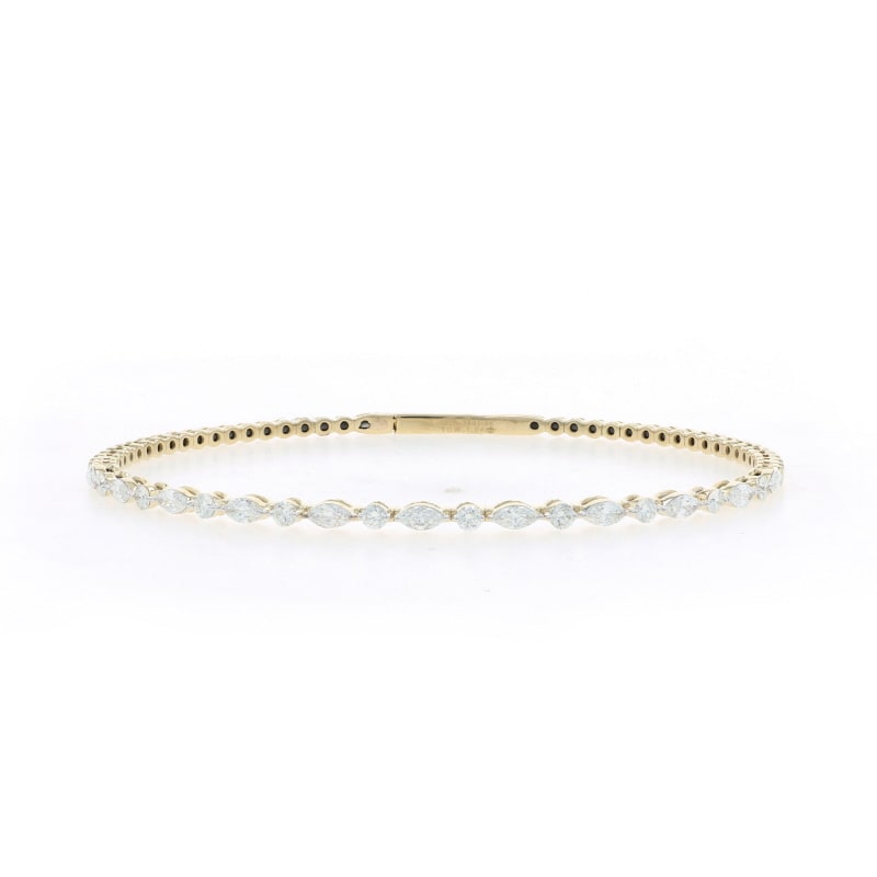 1.06ctw Diamond Women's Bracelet Yellow Gold