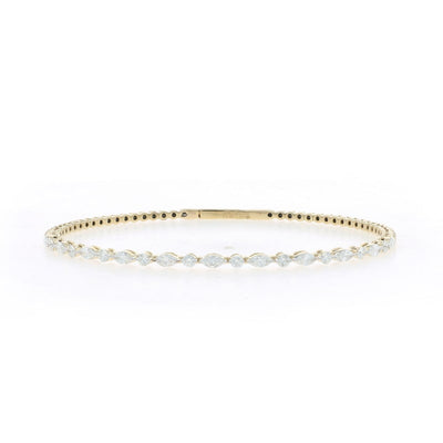 1.06ctw Diamond Women's Bracelet Yellow Gold